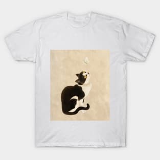 Minhwa: cat & butterfly (Korean traditional/folk art) T-Shirt